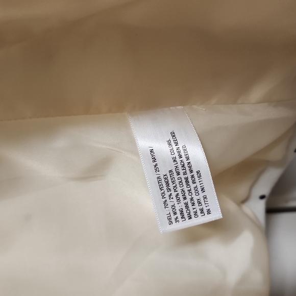 Merona Black & Cream Polka Dot Suit Jacket Blazer Women's 16 EUC - Picture 9 of 10